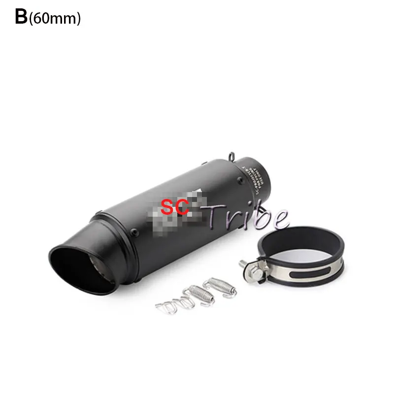 51 мм 60 мм Akrapovic выхлопной мотоцикл глушитель Escape Moto трубы дБ убийца SC питбайк Для Бенелли trk 502 msx 125 crf 230 gs 500 - Цвет: B 60mm