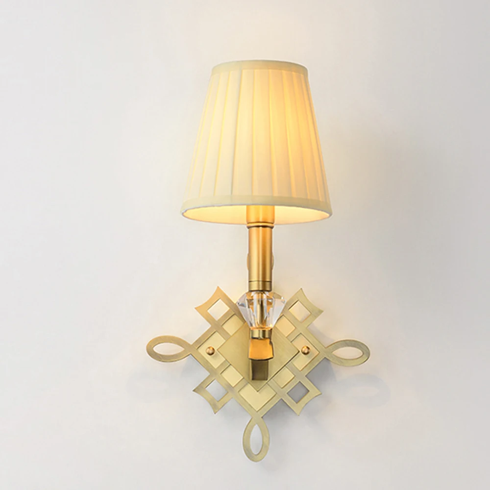 artistic design brass wall lights modern home wandlampen hotel stair lights height 40cm