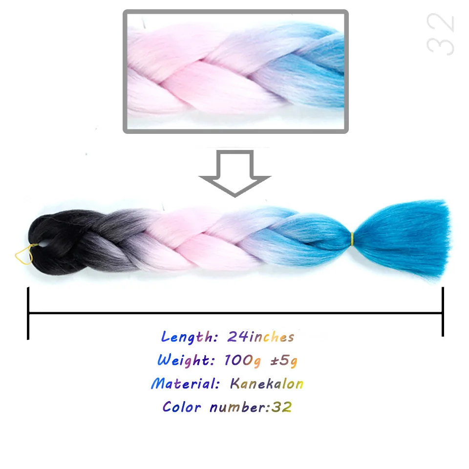 Джамбо косички длинные Омбре Джамбо синтетические косички волосы крючком блонд розовый синий серый наращивание волос АФРИКАНСКАЯ вязка аксессуары - Цвет: T1B/бордовый