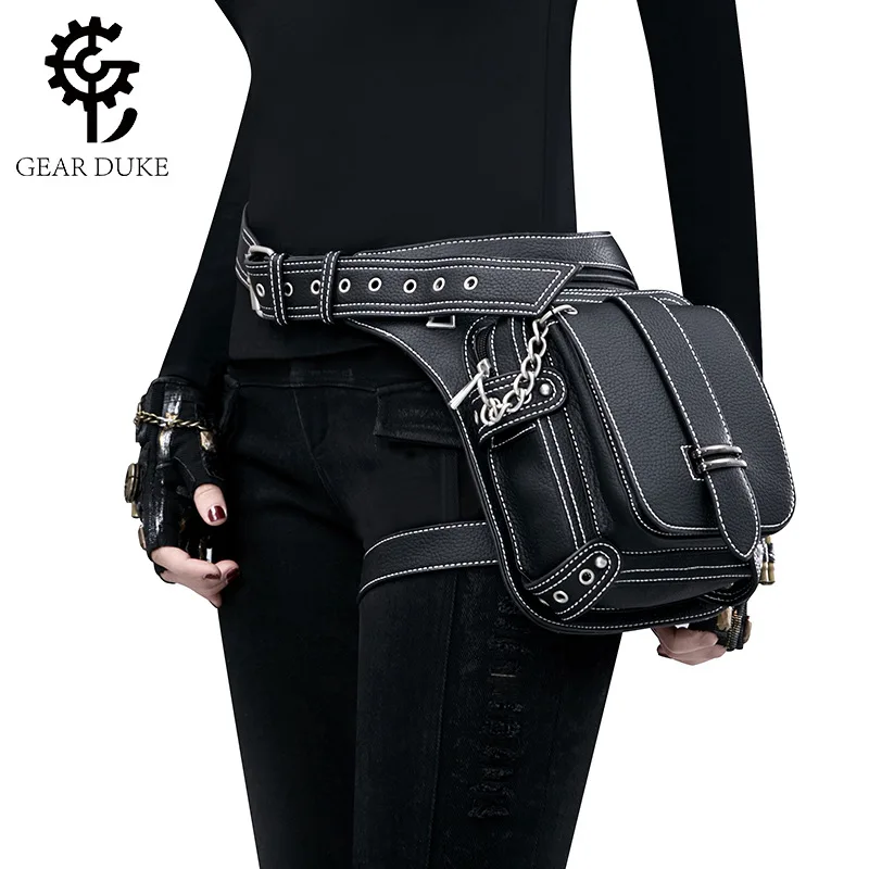 

Vintage Steampunk Bag Retro Rock Gothic Retro Bag Goth Shoulder Waist Bags Packs Victorian Style Women Men Leg Bag