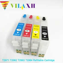 T296 T2971 T2962 T2963 T2964 Refillable патрон чернил для принтера Epson XP231 431 241 XP-231 XP-431 XP-241 XP-441 принтера один раз чип