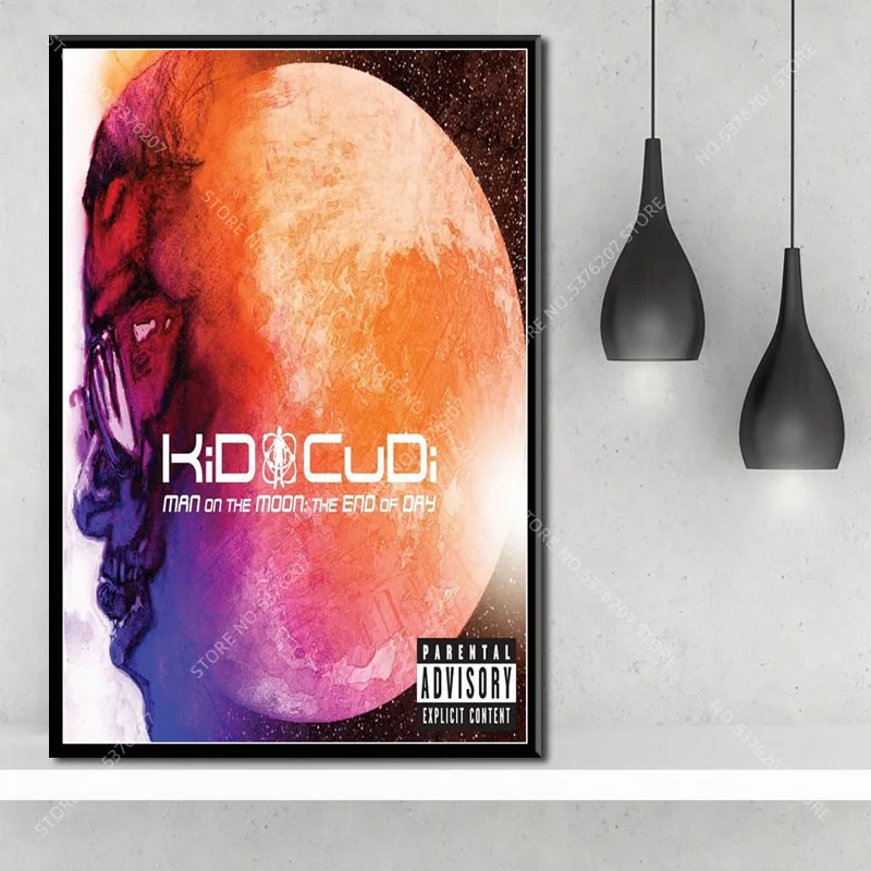 G427 художественный Декор Детский Cudi Man on the Moon Горячий Новый Альбом Музыкальная