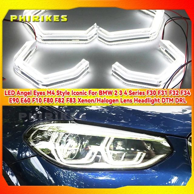 Pack Angel Eyes CCFL pour BMW E46 avec lentille