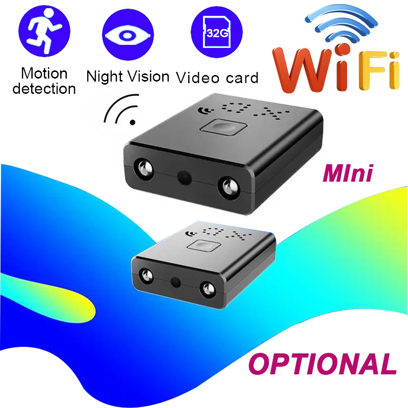 4K Full HD 1080P Mini ip Cam XD WiFi Night Vision Camera IR-CUT Motion Detection Security Camcorder Video Recorder | Электроника