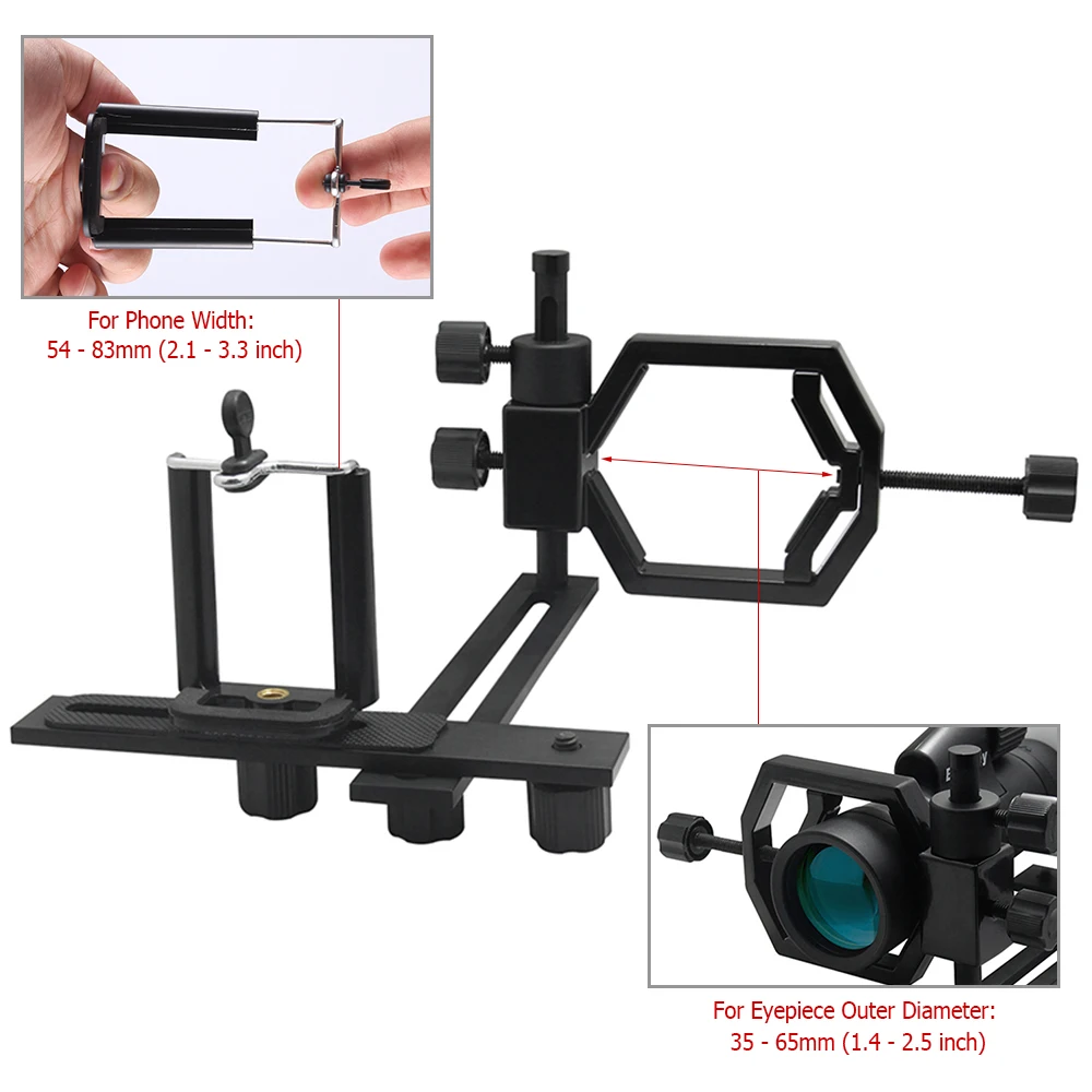 

Multifunctional Phone Adapter Smartphone Holder Bracket Mount for Telescope Monocular Binocular Spotting Scope