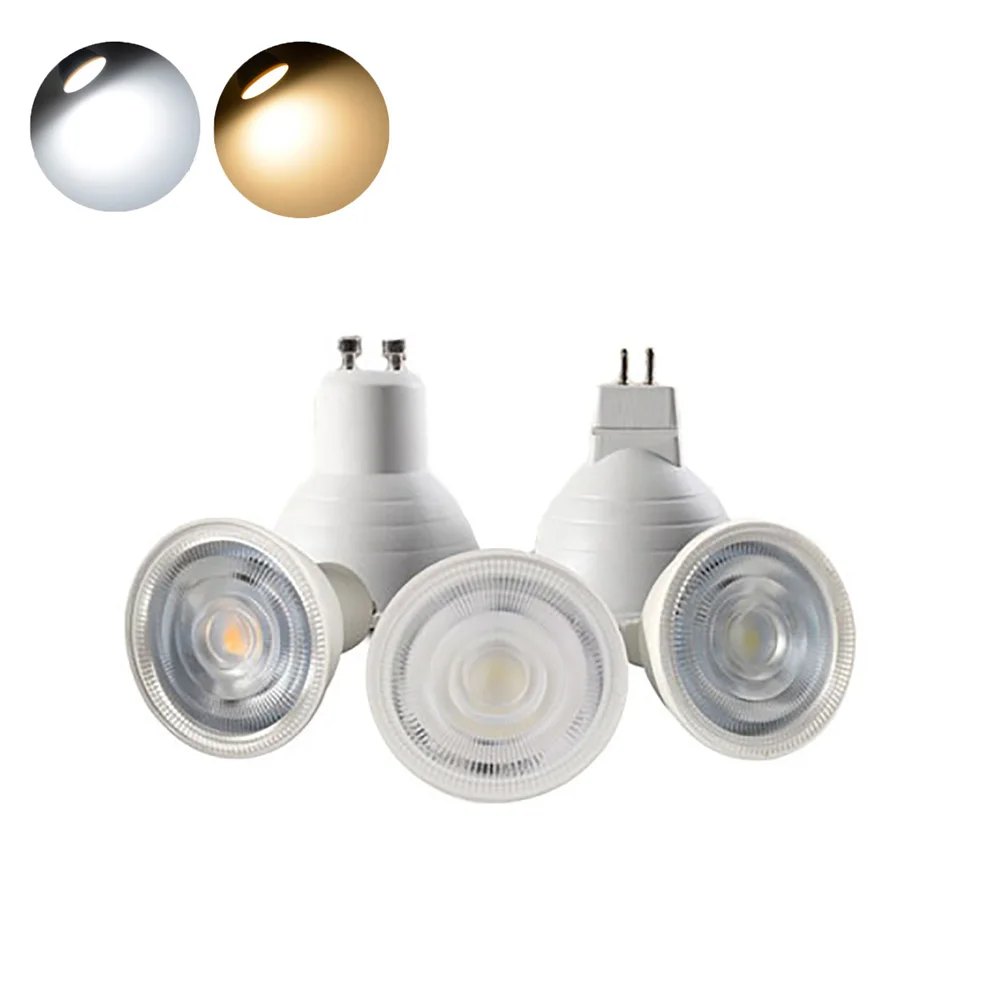 

Dimmable COB Chips LED Spotlight Suitable for Halls, Bars, Office, or Home Use MR16/GU10/GU5.3 AC 110V / AC 220V 3 Color