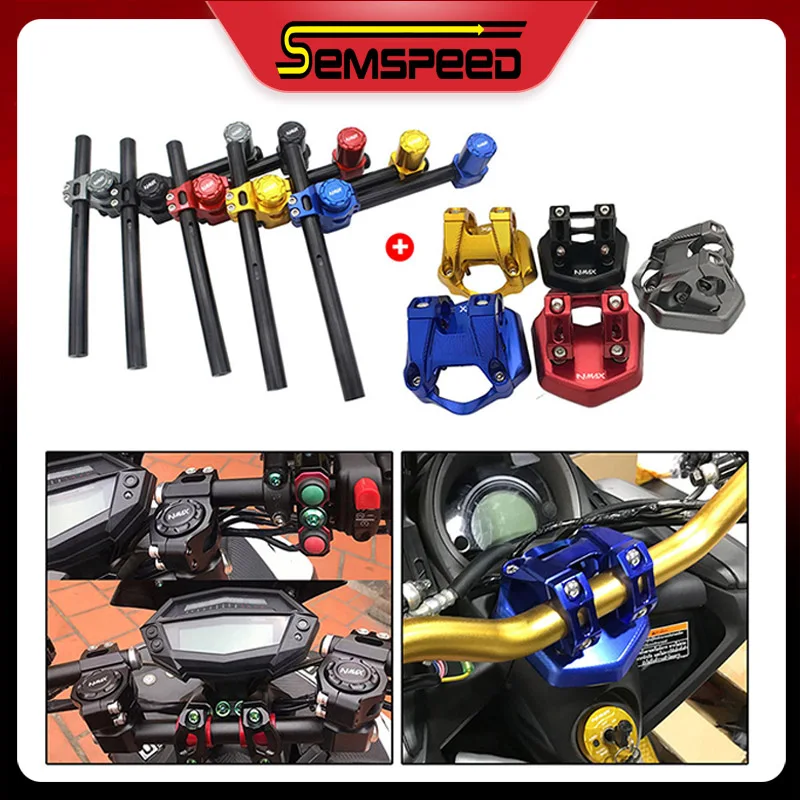 Ручки для мотоцикла с ЧПУ SEMSPEED 28 мм верхний зажим монтажный комплект Yamaha NMAX 125 150 155