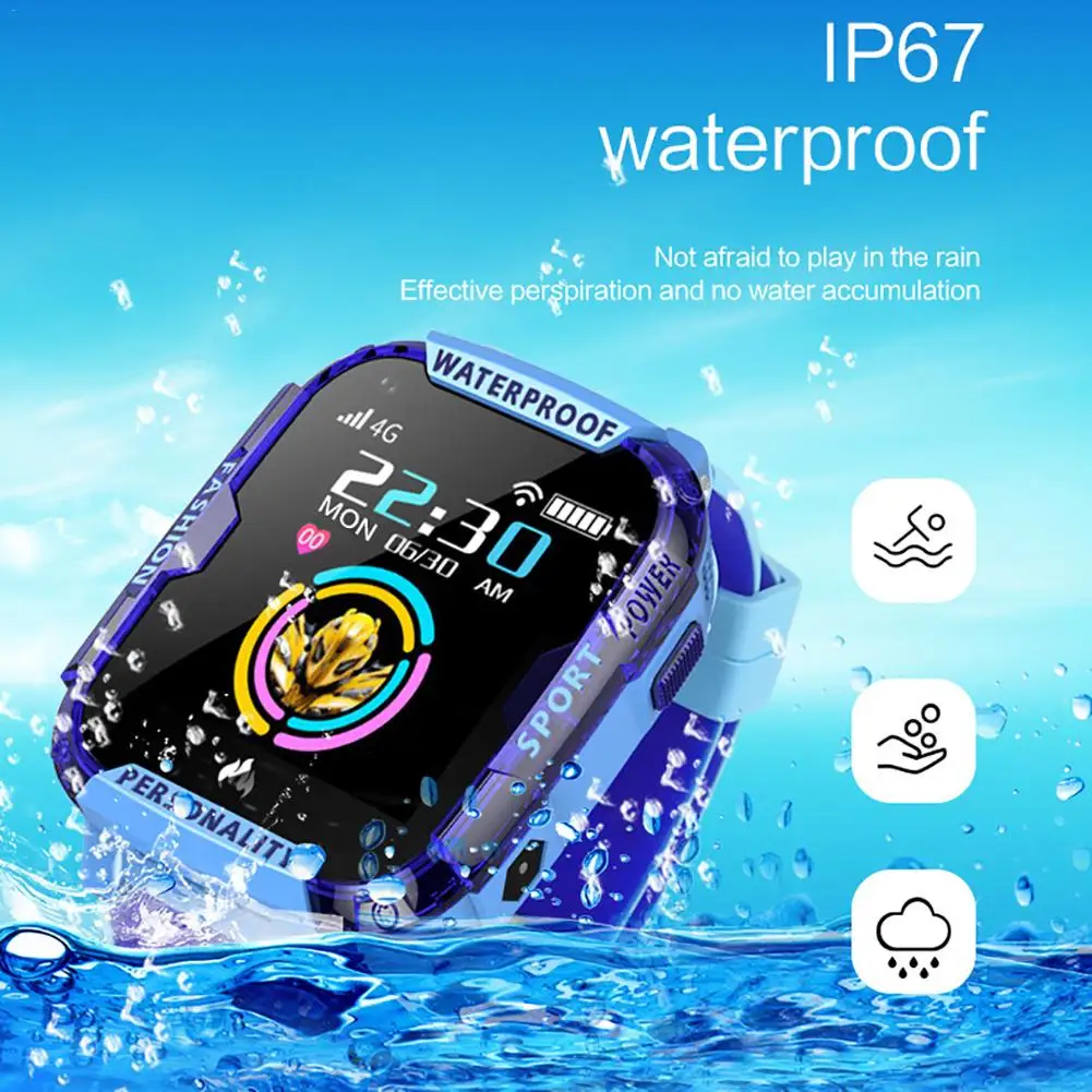T19 Kids Smart Watch 4G GPS Smartwatch Wifi Tracker Touch Screen SOS SIM Phone Call Waterproof Children Camera Watch