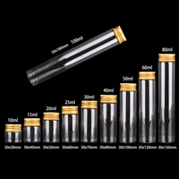 12pcs 10ml 15ml 20ml 25ml 30ml 40ml 50ml 60ml 80ml 100ml Glass Empty Bottles With Golden Aluminum Caps Spice Glass Jars Vails 2