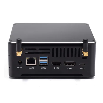 Billig Protable Hohe Leistung Intel Core I7 8565U Mini Computer Desktop PC Linux DDR4 HDMI DP M.2 WiFi BT Mit Kühlung Fan TV BOX