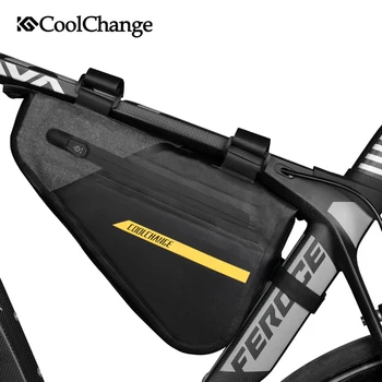 

CoolChange Bicycle Bag Triangle Waterproof Large Capacity MTB Bike Bag Outdoor Sports Top Tube Cycling Pannier Bike Accessories
