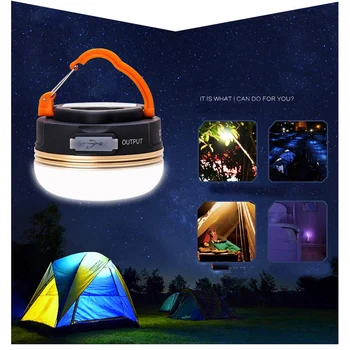 

3 Mode USB Charging Camping Lights 5LED Outdoor Waterproof Night Light Emergency Flashlight For Mobile Phone Charging With Magne