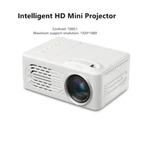 [Белый] US/EU/UK/AU микропроектор портативный домашний мини-кинотеатр поддержка 1080P HD проектор