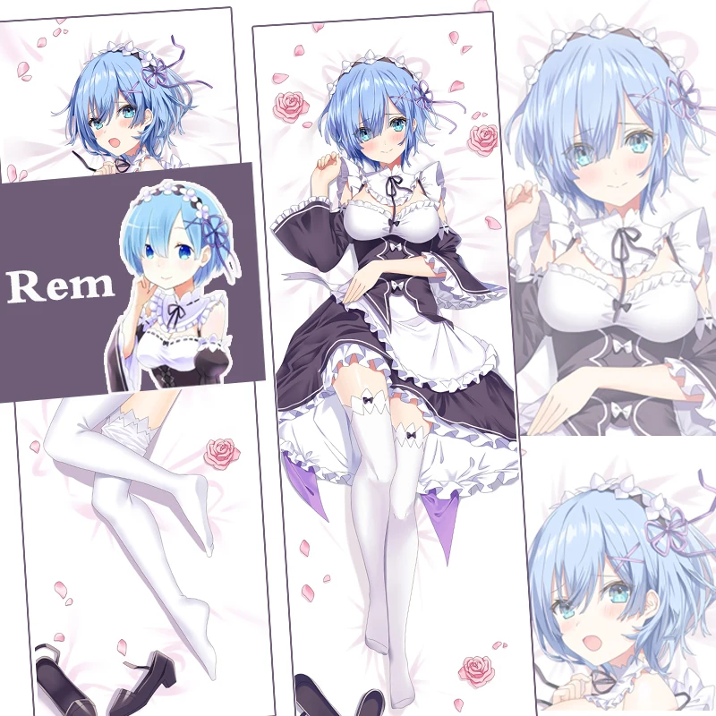 

Anime Dakimakura Re:Zero Starting Life in Another World Hugging Body Pillow Case Maid Rem Design Home Bedding Pillow Cover