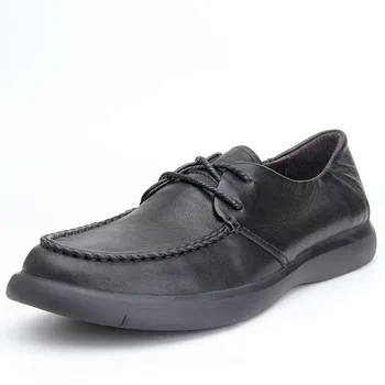 

A new generation of men's leather first layer leather business casual handmade leather shoes thick soft comfortable men's shoes