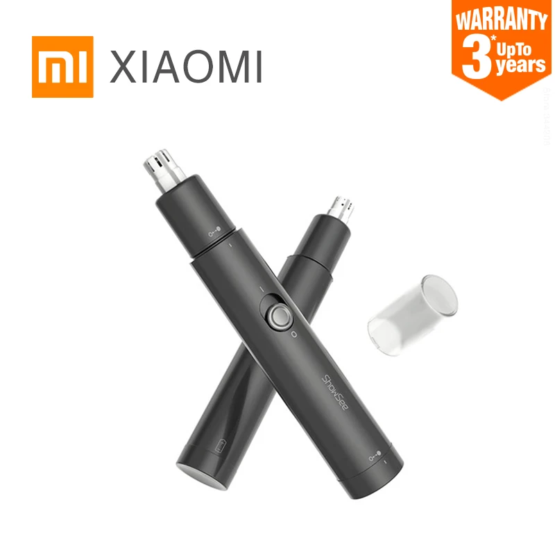 

2019 New XIAOMI MIJIA SHOWSEE Electric Mini Nose trimmers Portable Ear Nose Hair Shaver hair Clipper Waterproof Safe Cleaner
