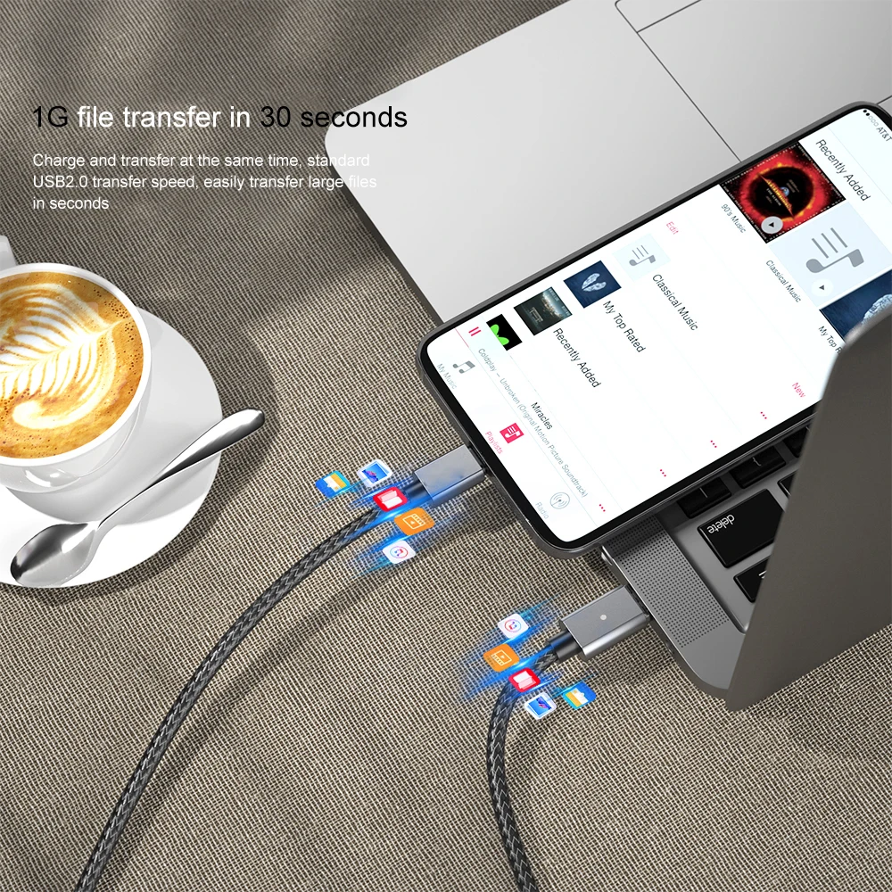 5А 100 Вт Магнитный кабель type C Micro USB кабель для быстрой зарядки QC4.0 USB C для type-C PD зарядный кабель для Xiaomi Mi9 samsung S9