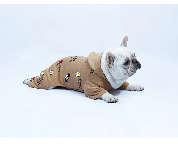 Cute Fleence Hoodie for Small and Medium Dogs