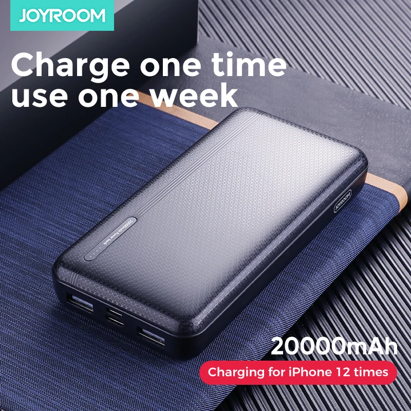 Joyroom Power Bank 20000 мАч портативная батарея Powerbank 2 USB порта Быстрая быстрая зарядка со