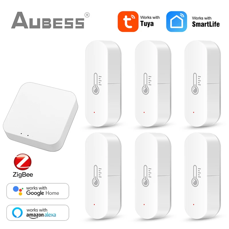 Commutateur Relais Intelligent Tuya – Surveillance Température/humidité, 85‑250V, WiFi 2,4 GHz, Pour Maison Connectée
