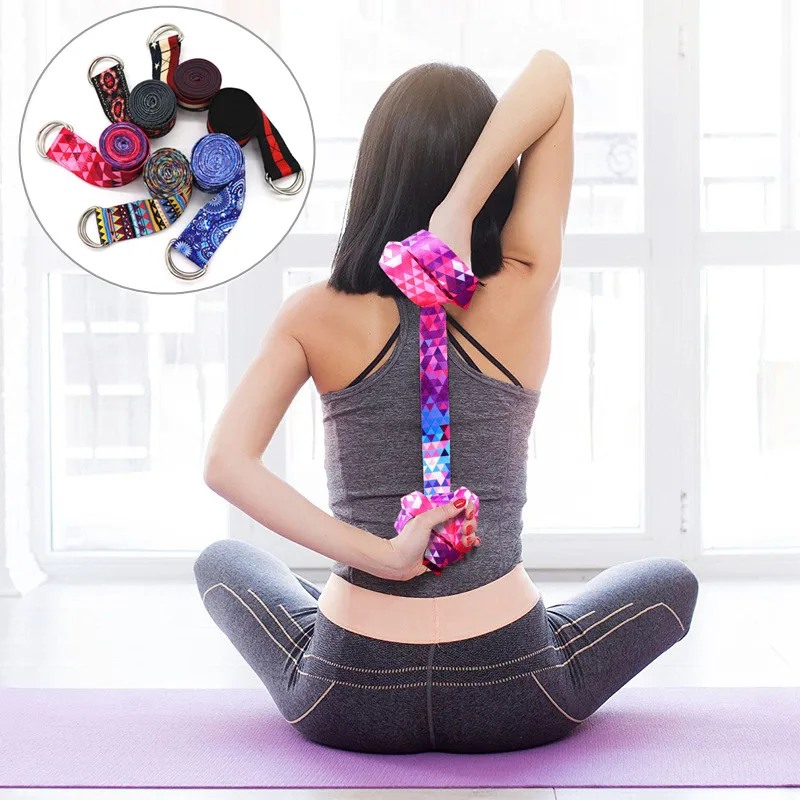 Multi-Colors Women Yoga Stretching Belt Fitness Men And Women Sports Accessories Resistance Hip Elastic Band