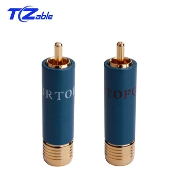 

RCA Plug Gold-Plated Male Plug Speaker Terminal RCA Cable Copper Speaker Terminal Lotus Adapter Audio Cable Connector 4 HIFI