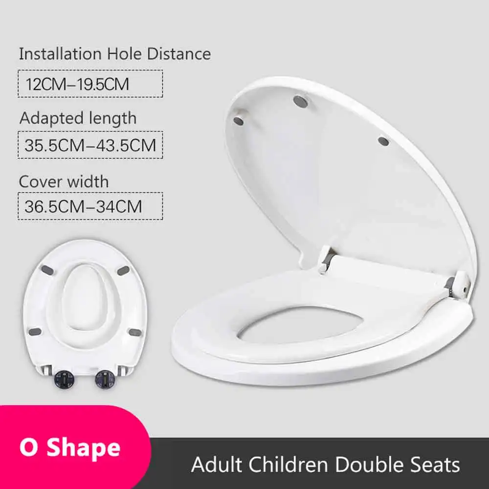 Double toilet seat best sale