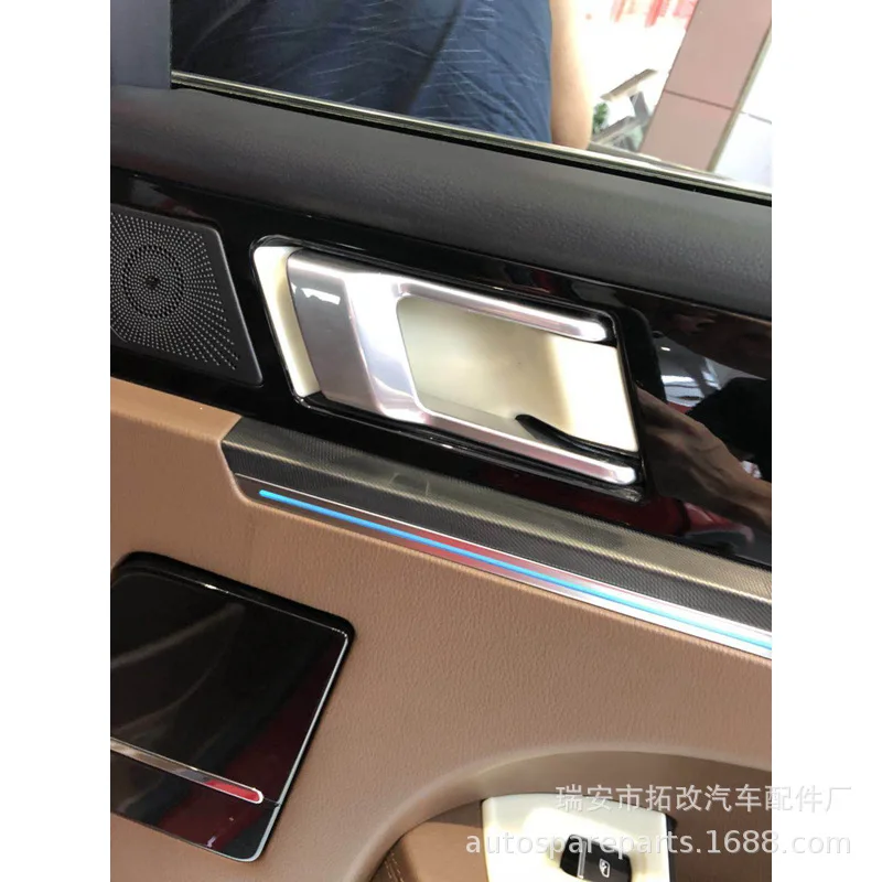 Togox натуральный продукт 4S для ZOTYE T700 узор из углеродного волокна внутри украшение для дверной ручки рамка* 4 праздничное освещение бар