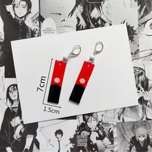 Tokyo Revengers Izana Kurokawa Earrings Simple Acrylic Props Hanafuda Drop Earrings for Women Fashion Jewelry Anime Earrings