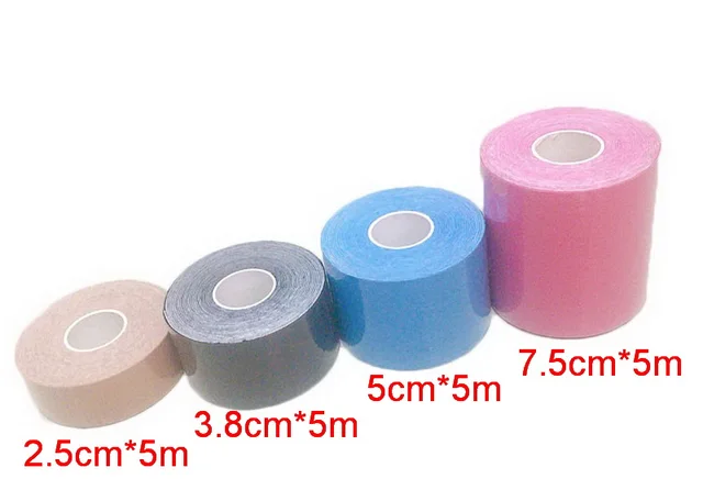 2.5/3.8/5/7.5 cm*5 m Cotton Self Adhesive Sport Tape Muscle Joint  Physiotherapy Kinesiology Tape Elastic Bandage kinesiologico - AliExpress