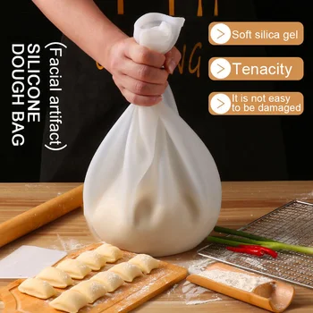 

1Set Cooking Pastry Tools Soft Silicone Preservation Kneading Dough Flour-mixing Bag Kitchen Gadget Accessories cake tools