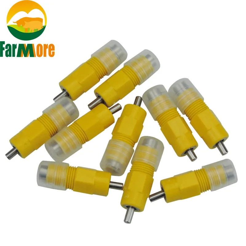

20 pcs Automatic Chicken Drinker Nipple Poultry Bird Pigeon Waterer Chicken Nipple Drinking Fountain
