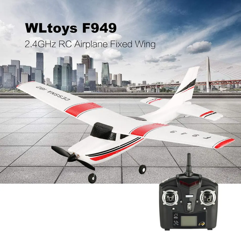Новый оригинальный Wltoys F949 2 4G 3CH радиоуправляемый самолет с фиксированным крылом