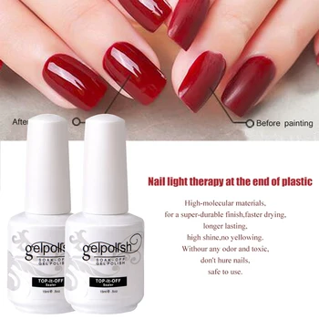 

CATUNESS Nail Polish Gelpolish Nail Art Primer Lacquer Nails Salon Gel Top It Off /Foundation Soak Off Base Top Coat Gel