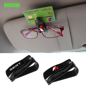 

Car Glasses Bracket Visor Card holder sticker for SEAT FR Cupra leon ibiza ateca eve