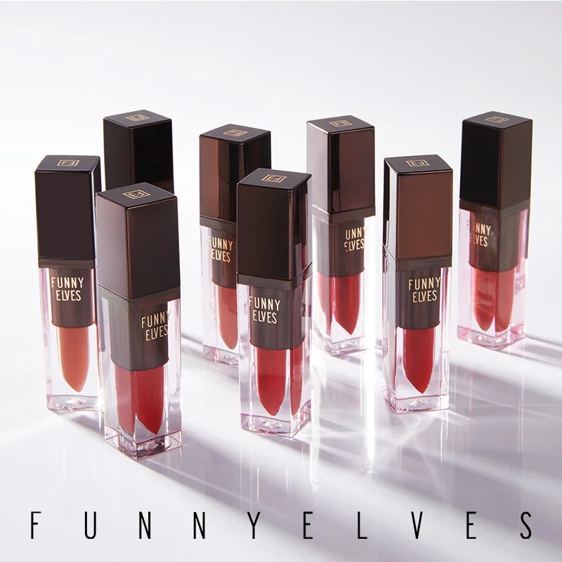 

Funny Elves Liquid Lipstick 8 Colors Matte Long Lasting Moisturing Velvet Lip Glaze