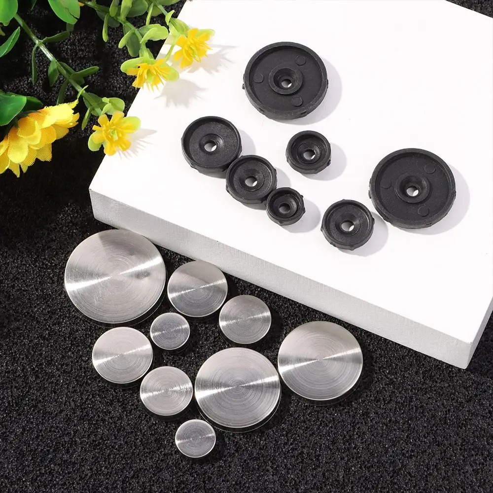 Mirror Fasteners Screws Decorative Cap Nail 8 Sets 12-30mm Advertising Glass Stainless Steel Cover Furniture Hardware stainless steel screw decorative nails
