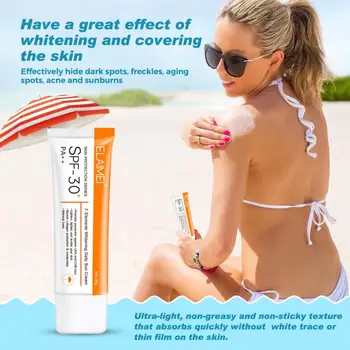 

Facial Body Sunscreen Cream SPF Ultraviolet Oil-Control Care Sunblock Concealer Nude Makeup Sunscreen 50 Sunburn TSLM1