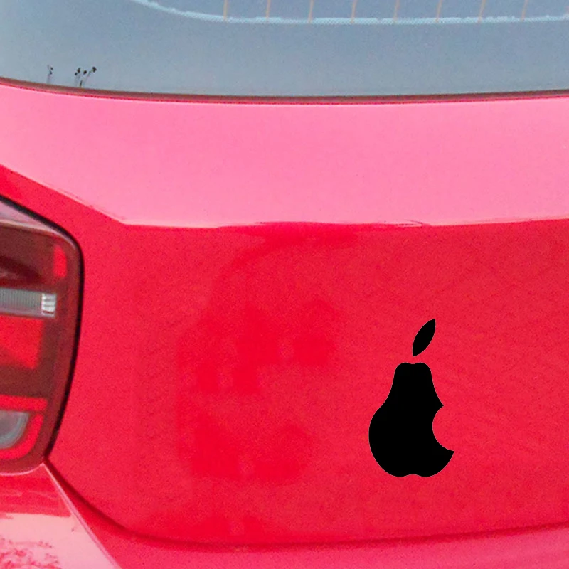 Виниловая наклейка с логотипом Pear NO apple 15*8 1 см литой ноутбук новый стиль горячая