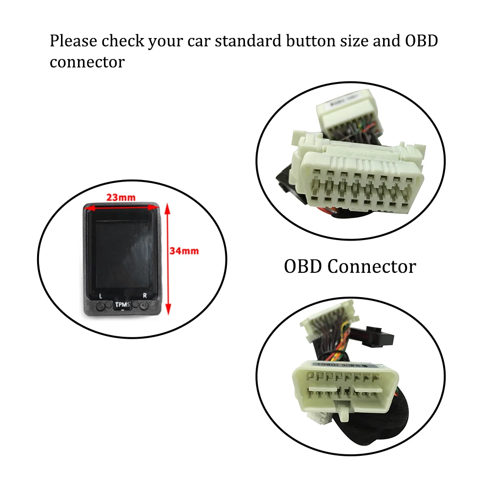 Tire pressure monitor car digital TPMS OBD2 display for Mitsubishi Outlander 3 MK3 Eclipse cross PHEV Xpander 2020 accessories