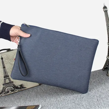 

Men's hand hold briefcase men's bag Korean version of large-capacity envelope bag file bag big bag