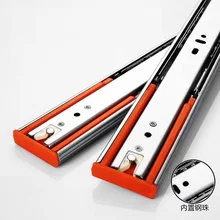 Ящик из нержавеющей стали трек трехсекционный рельс толстый буферный демпфирующий трехсекционный немой рельс Аппаратные аксессуары Slideway