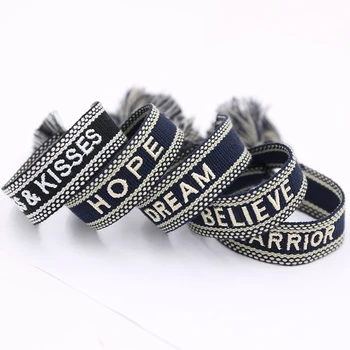 

Black Color Braided Bracelet Rope Friendship Bracelet For Women Men Adjustable Lace-up tassel Bracelets Jewelry Wholesale