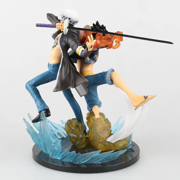 

One Piece Five Anniversary Commemorative Edition Luffy & Trafalgar Garro Fit Technology Battle Scene Garage Kit