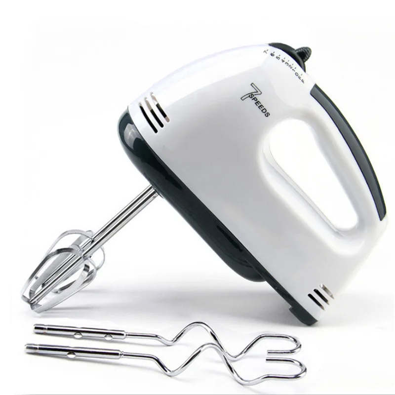 Electric Handheld Egg Beater Whisk Blender Home Kitchen Food Mixer 7 Speed Food Mixer Table Stand Cake Dough Stir