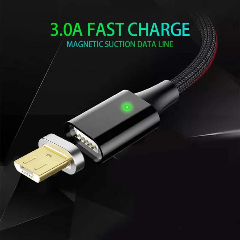 

Magnetic Data Line Double-Sided Tape Data Source Source Magnetic Data Line for Micro USB Charging Line 3A Cord Wire Charger