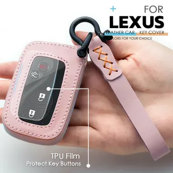 

Leather Remote Smart Key Fob Case Cover For Lexus ES GS IS RX LX LS 2 3 4 Button