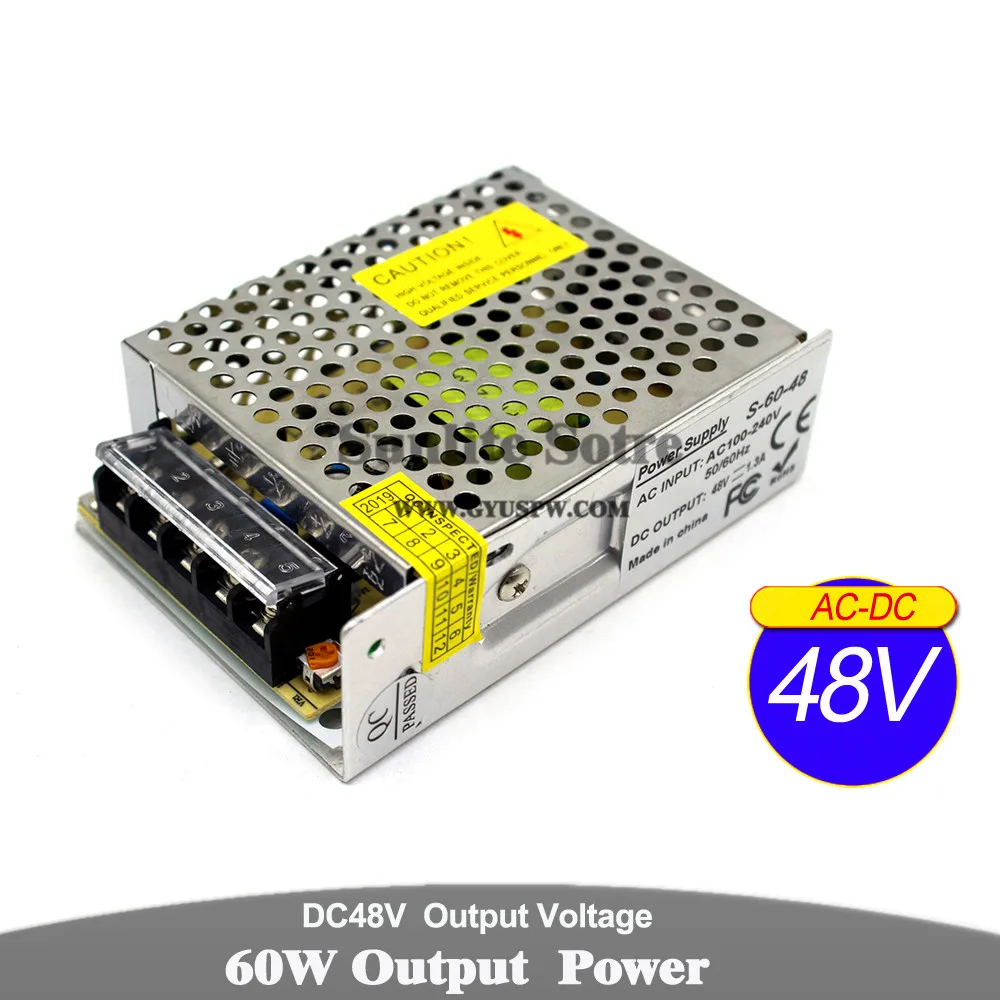 Power Supply DC 12V 15V 18V 24V 36V 48V 48W 60W 72W Lighting Transformers 110v 220v AC to DC12V DC24V DC36V DC48V SMPS For Light