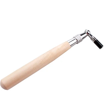 

New Hot Professional Wooden Wrench L-Shaped Piano Metal Tuner Wrench Hammer