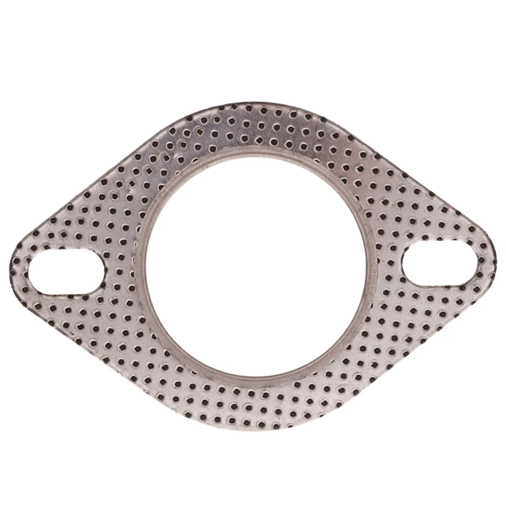 1 Pcs Exhaust Downpipe Flange 55mm Car Engine Exhaust Gasket/ Universal Pipe Gasket With Two Holes